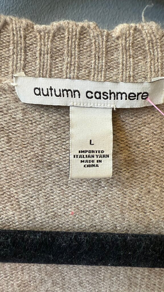 Raw Vneck Cashmere Sweater
