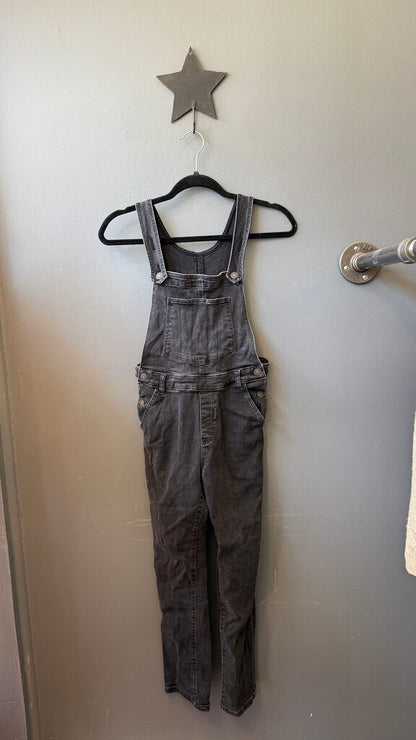 Black Denim Overalls