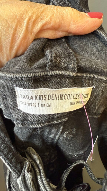 Black Denim Overalls