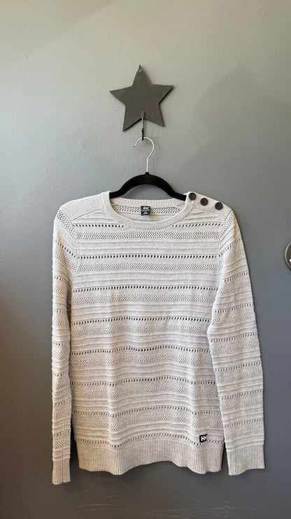 Open Knit Stripe Sweater