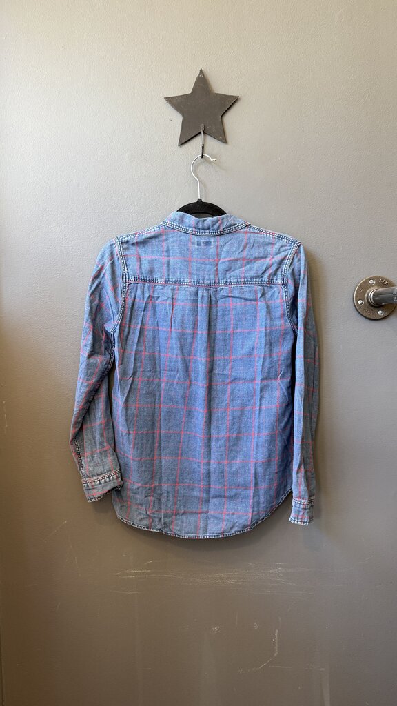 Plaid Chambray Button Up Shirt