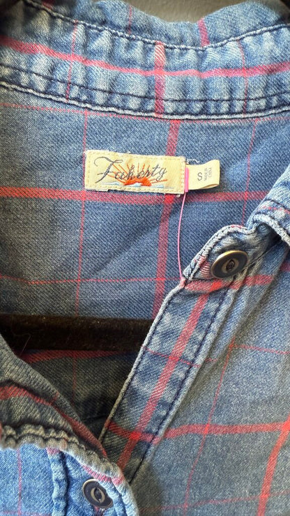 Plaid Chambray Button Up Shirt