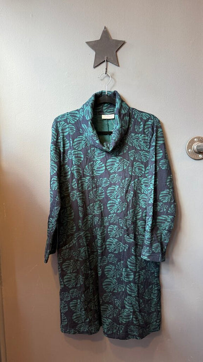 Monstera Leaf Knit Dress