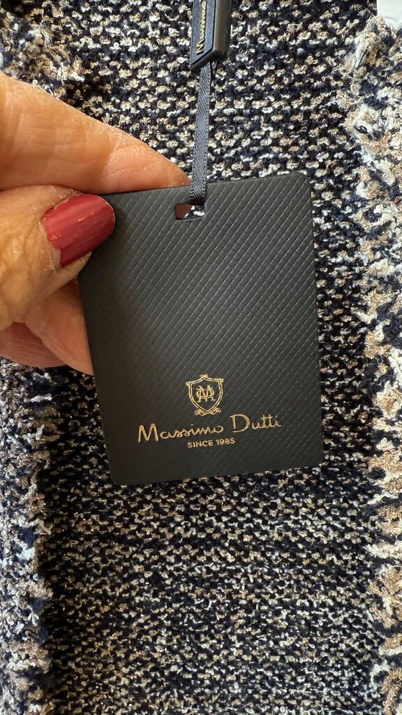 Metallic Tweed Unstructured Jacket