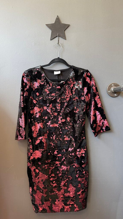 Sequin Velvet Sheath Dress