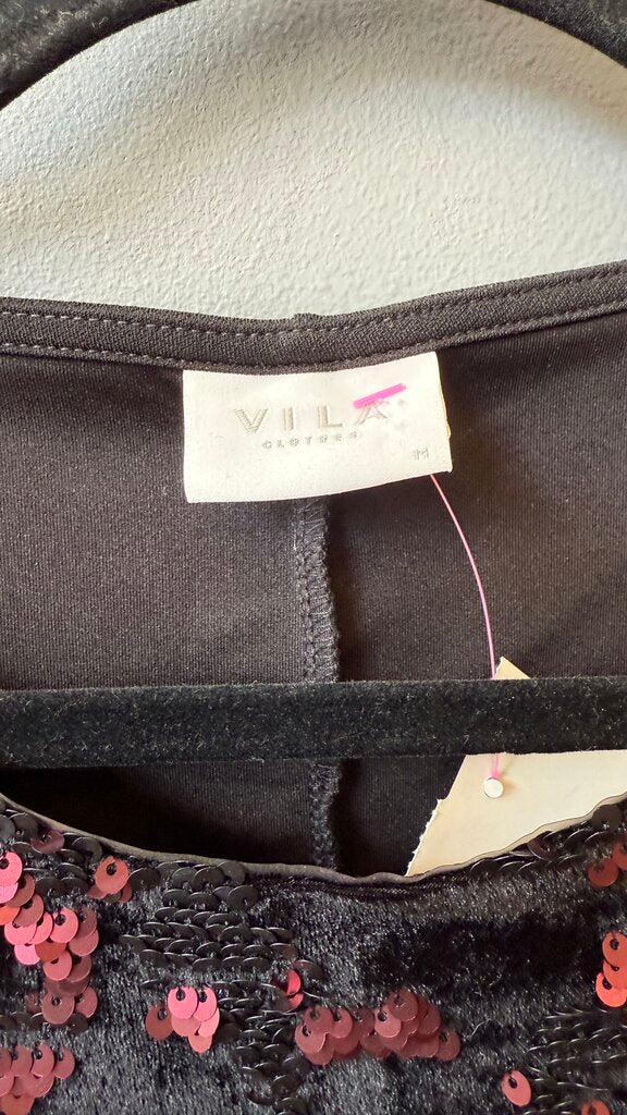 Sequin Velvet Sheath Dress