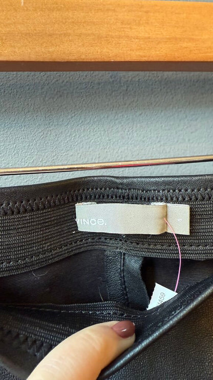 Lamb Leather Pull On Leggings