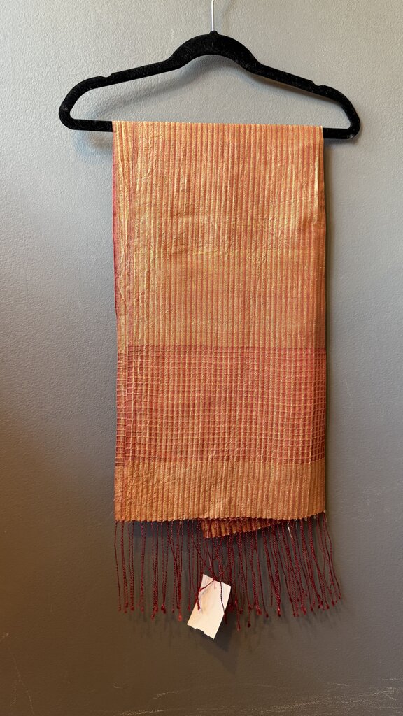 Silk Striped Scarf