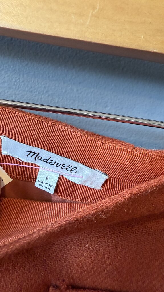 Wool Blend Pocket Mini Skirt