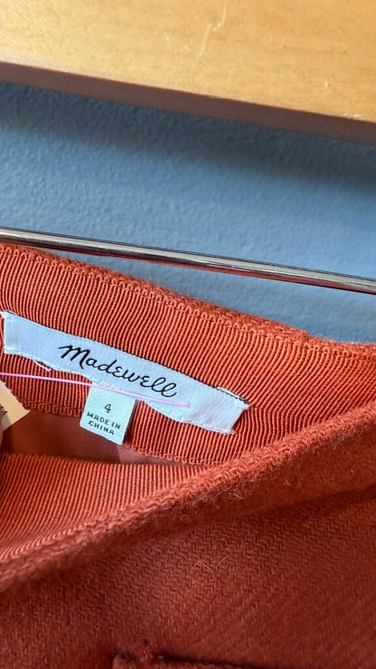 Wool Blend Pocket Mini Skirt