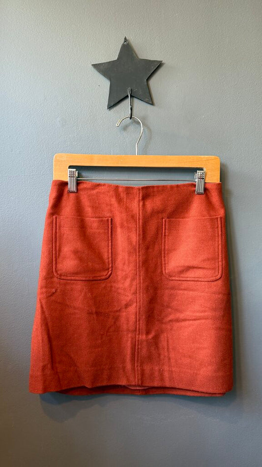 Wool Blend Pocket Mini Skirt