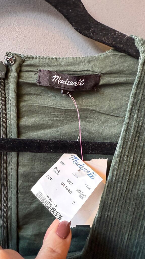 Corduroy Tiered Dress