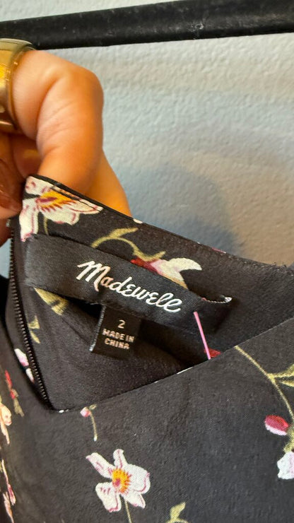 Silk Floral Slip Midi Dress