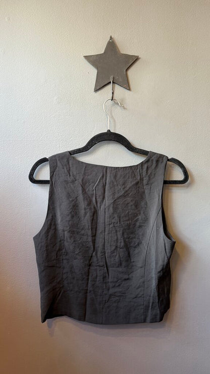 Vneck Button Front Vest