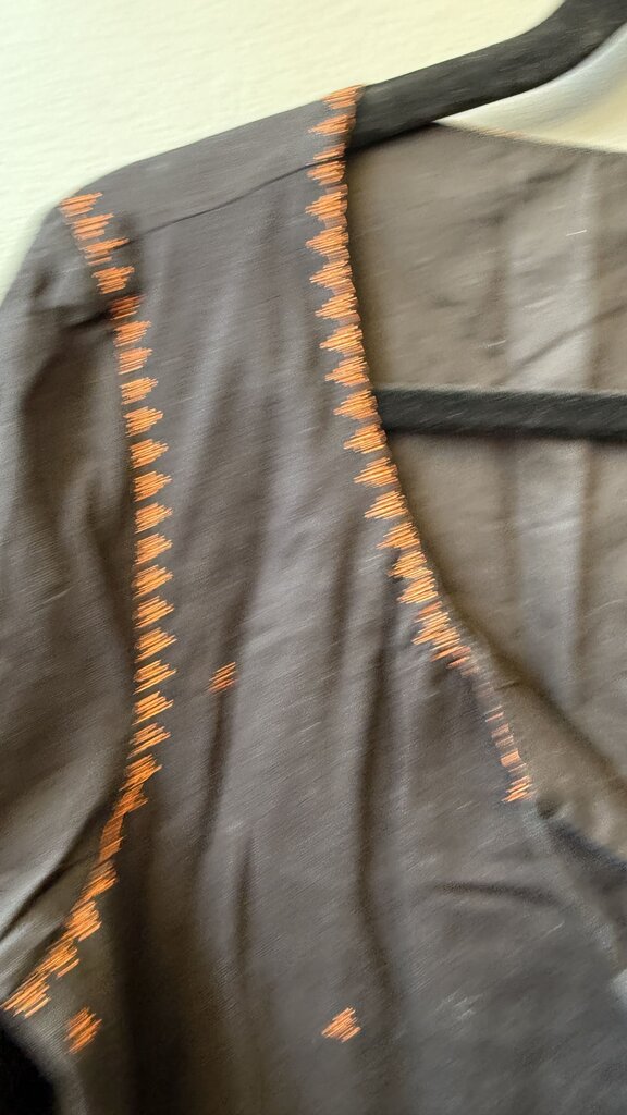 Embroidered Tassel Shift Dress