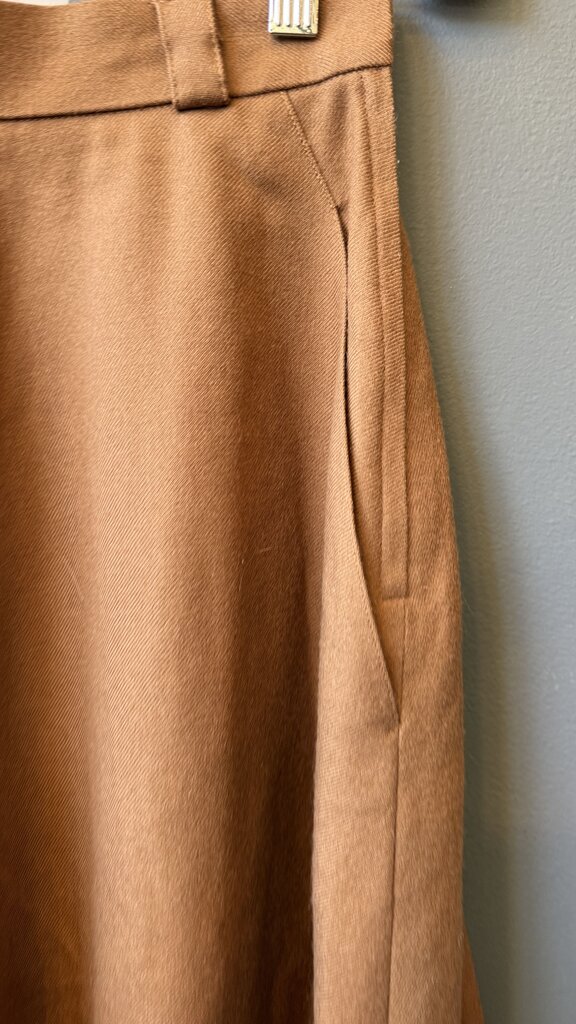 Vintage Wool Midi Skirt