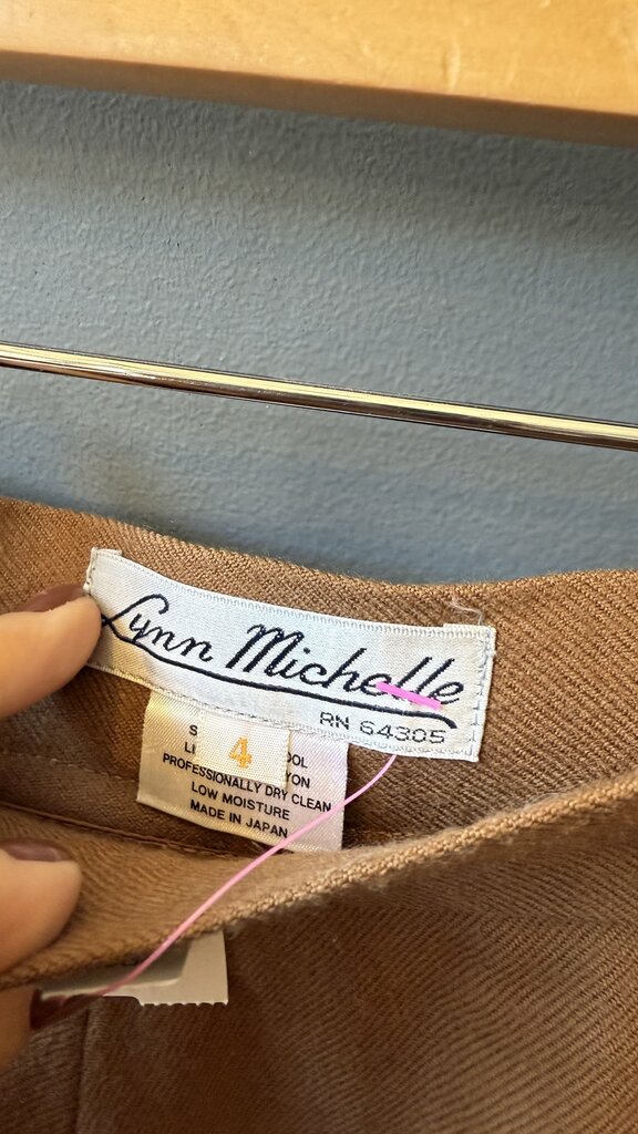 Vintage Wool Midi Skirt