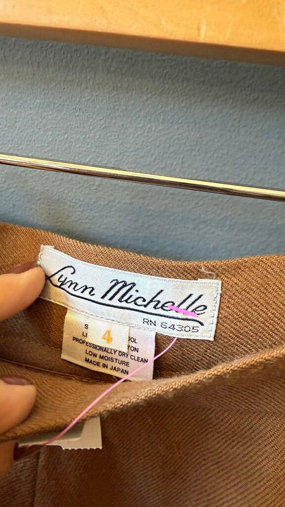 Vintage Wool Midi Skirt