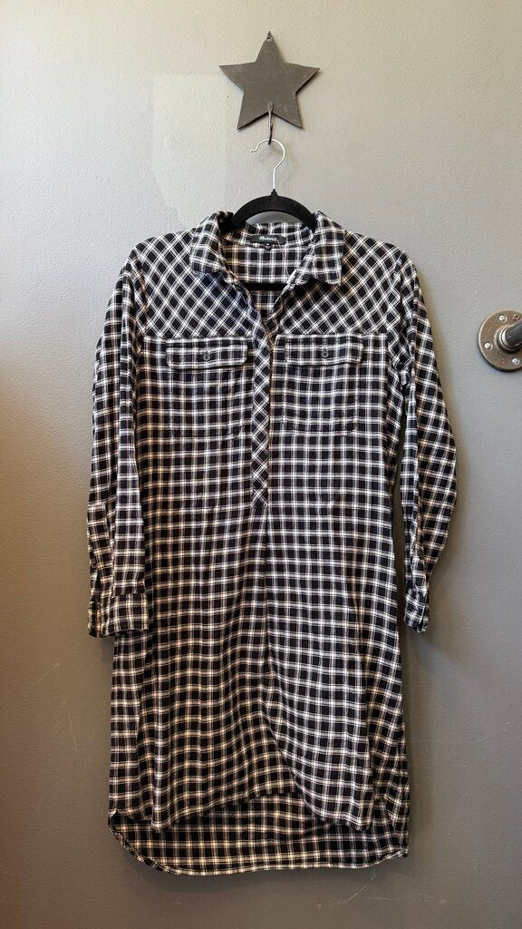 Flannel Popover Dress