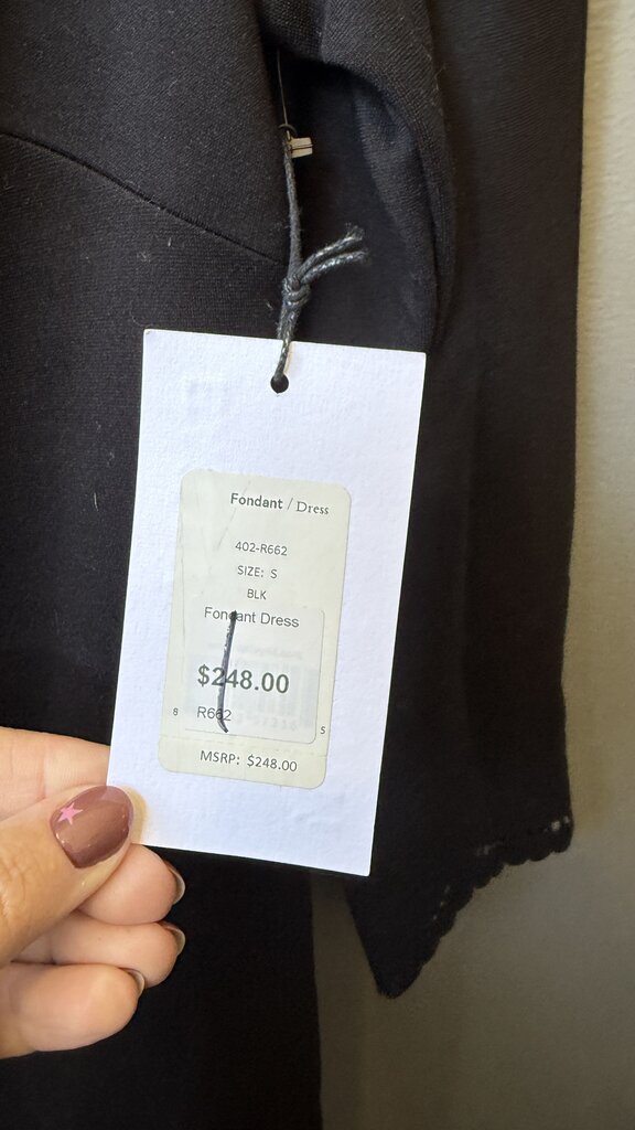 Lazer Cut Hem Longsleeve Dress