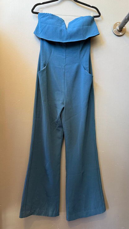 Wide Leg Strapless Jumpsuit