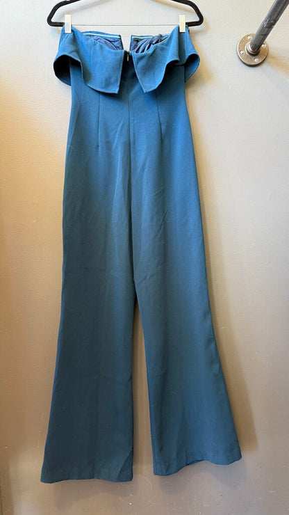 Wide Leg Strapless Jumpsuit