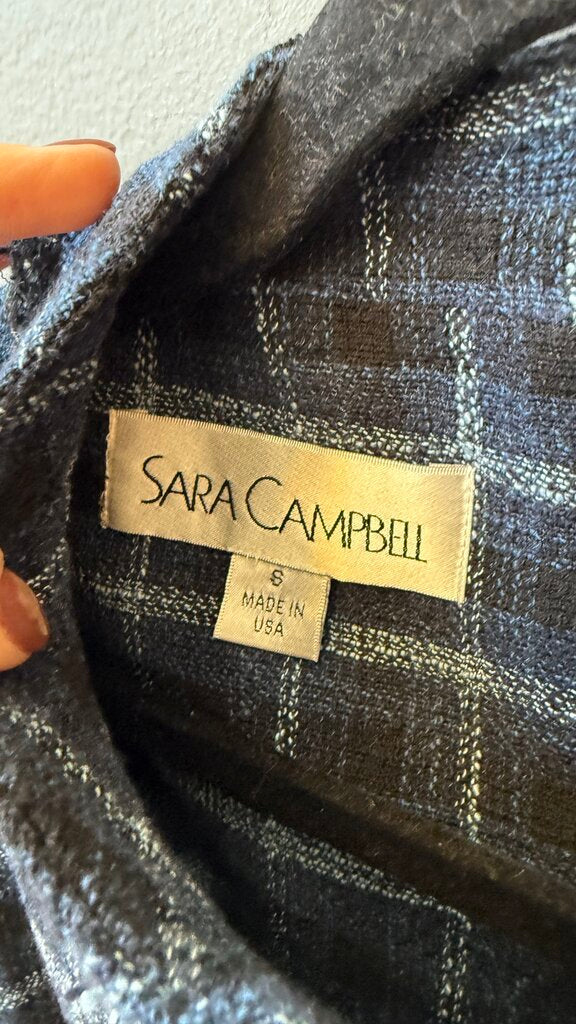 Tweed Plaid Pocket Shift Dress