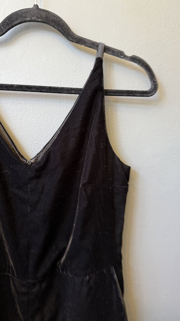 Velvet Skinny Leg Jumpsuit