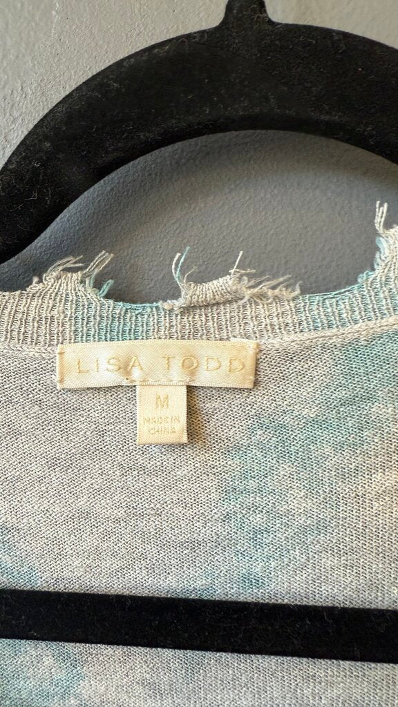 Raw Hem Tie Dye Sweater