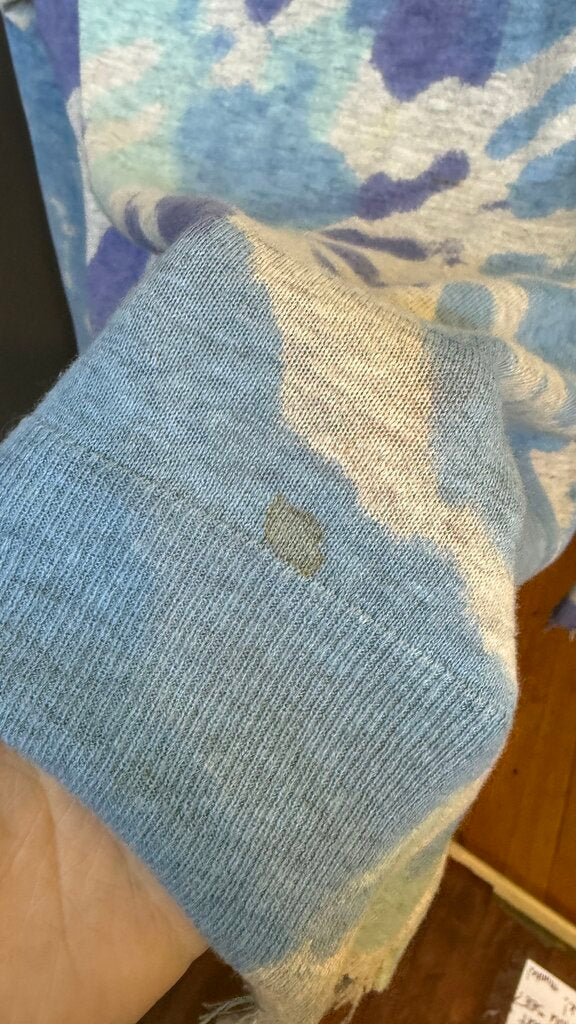 Raw Hem Tie Dye Sweater