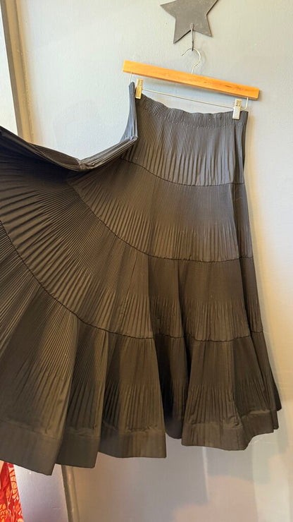 Fluted Midi Skirt