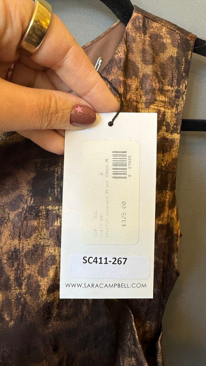 Ruched Leopard Sheath Dress