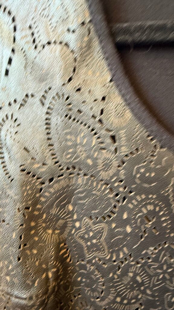 Paisley Lasercut Leather Top