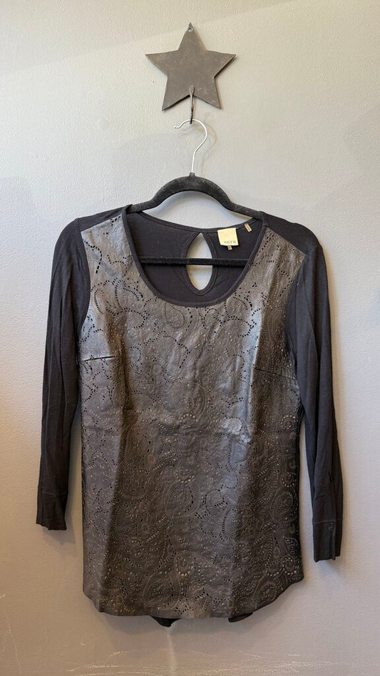 Paisley Lasercut Leather Top