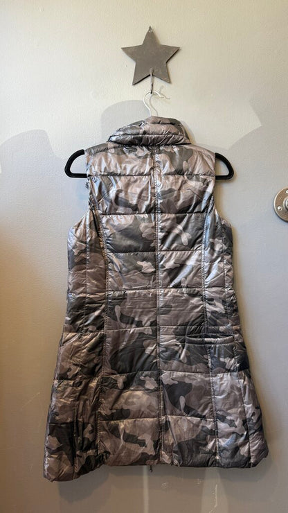 Long Camo Puffer Vest