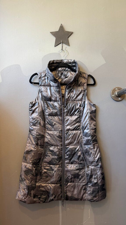 Long Camo Puffer Vest