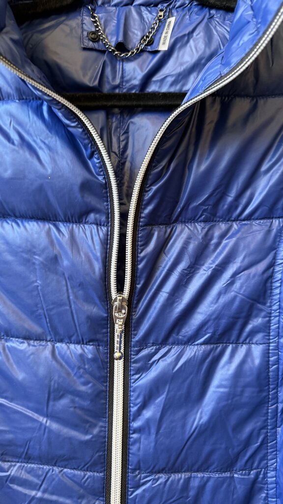 Long Navy Puffer Vest