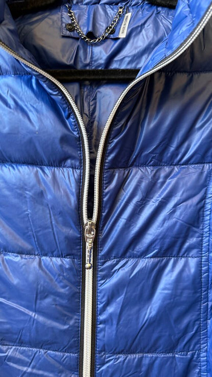 Long Navy Puffer Vest