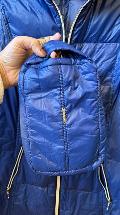 Long Navy Puffer Vest