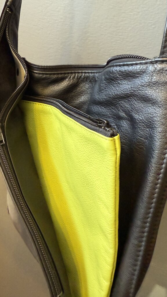 Leather Pocket Crossbody Bag