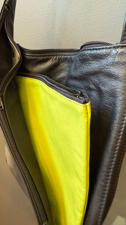 Leather Pocket Crossbody Bag