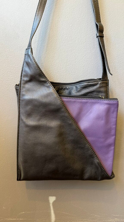 Leather Pocket Crossbody Bag
