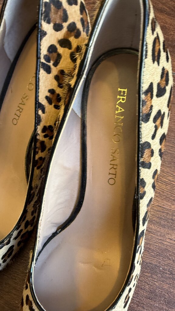 Leopard Ponyhair Pumps