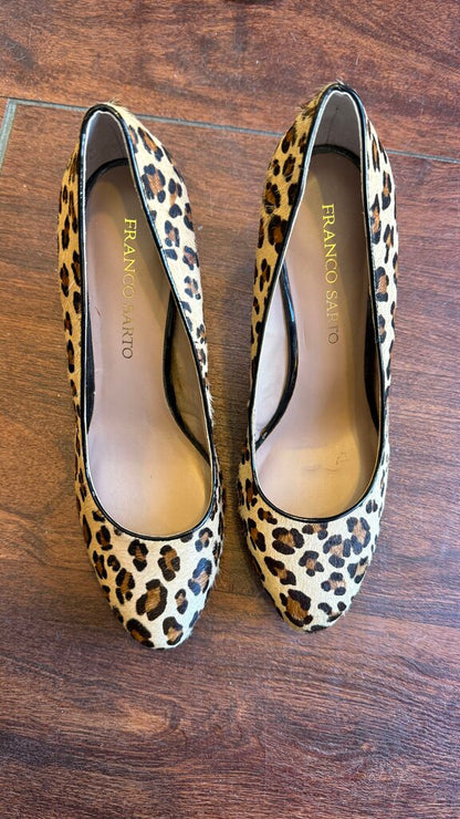 Leopard Ponyhair Pumps