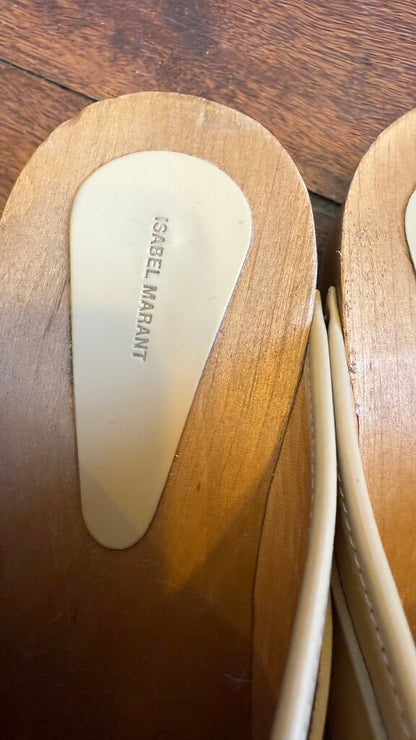 Leather Wooden Clogs