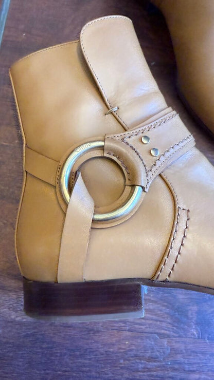 Leather Ring Harness Booties