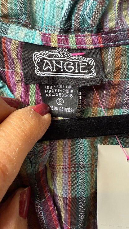 Smocked Waist Plaid Dress