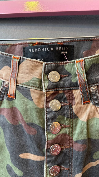 Carly HR Kick Flare Camo Jeans