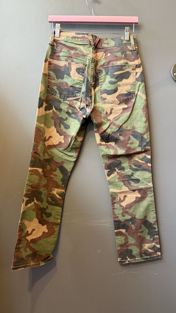 Carly HR Kick Flare Camo Jeans