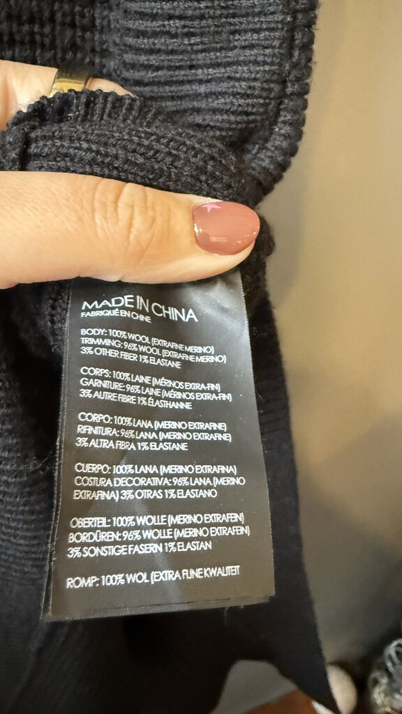 Wool Turtleneck Tunic Sweater